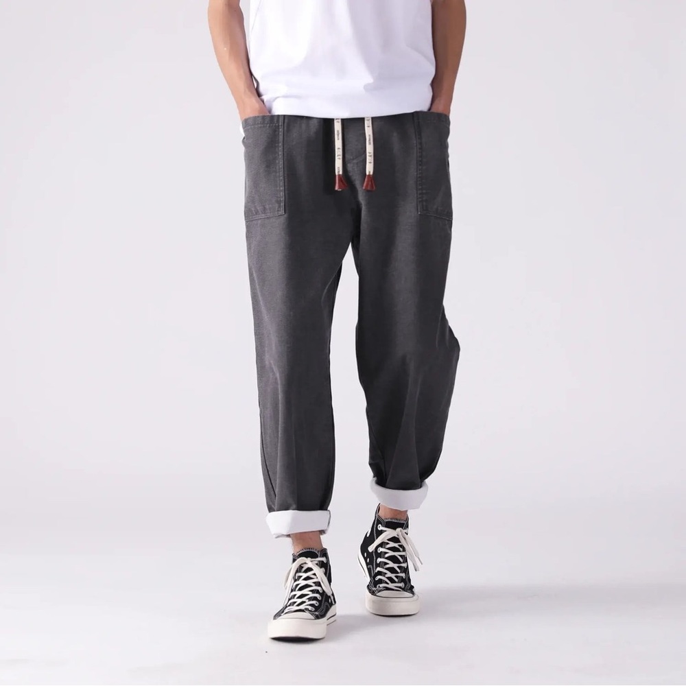 Men's Gray Casual Pants